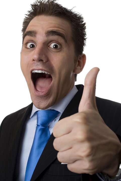 the man is satisfied with the methods of penis enlargement